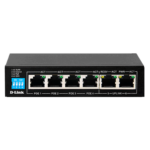 D-Link DES-F1006P-E/B 6-Port Fast Ethernet PoE Switch with Uplink Ports UK Plug