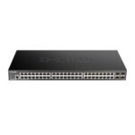 D-Link DGS-1250-52XMP 48-Port Gigabit Smart Managed PoE+ Switch with 10G SFP+ Uplinks