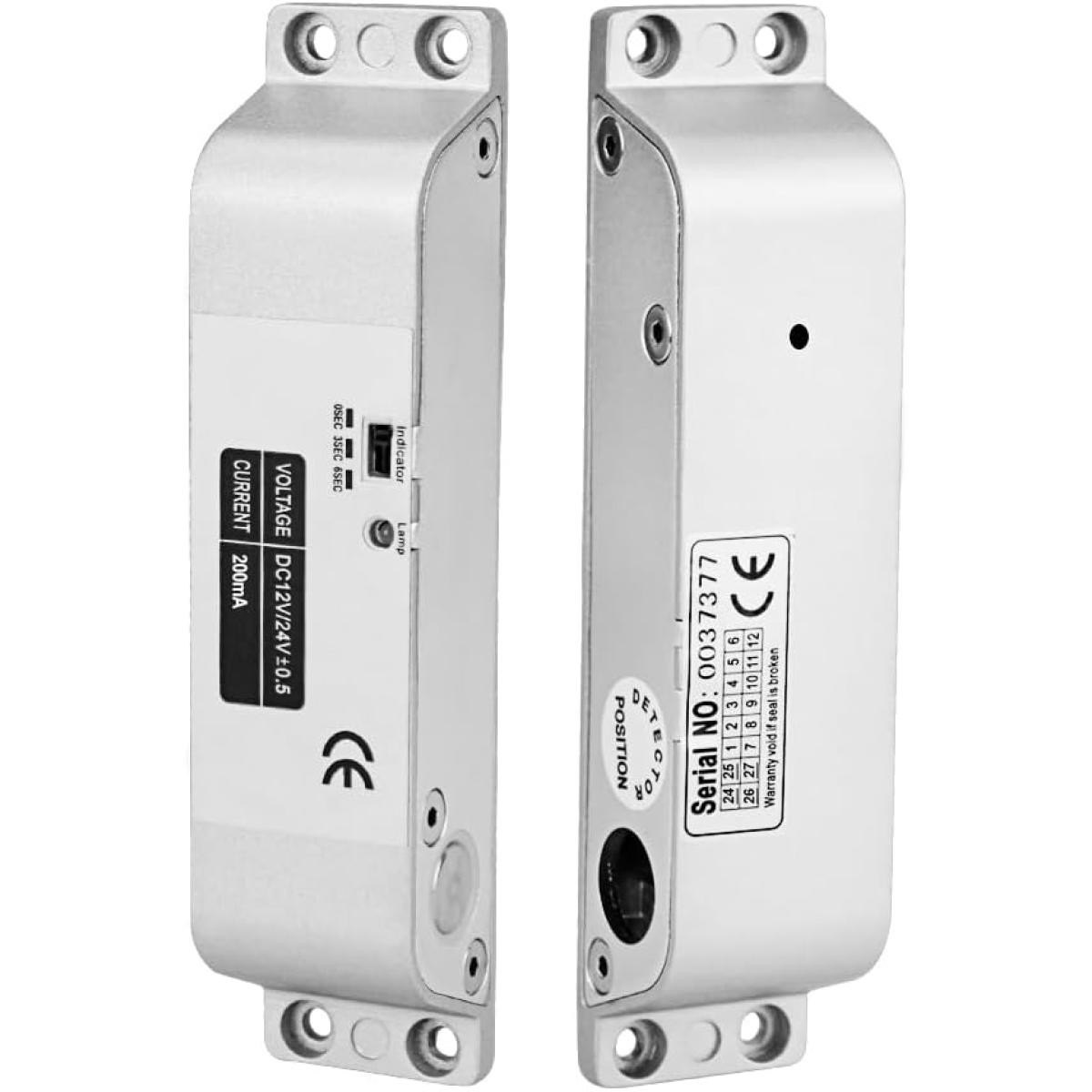 ELECTRIC-LOCK-6818C-1200x1200 6818C Electric Drop Bolt Lock with Time Delay for Access Control - Image 1