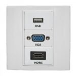VGA, HDMI & USB Multimedia Wall Plate