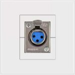 1-Port XLR Female Wall Plate
