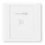 HAING HI-WP01-1P Single-Port RJ45 Faceplate 8.6x8.6cm
