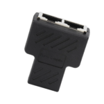 Extreme Tech Splitter 2-Way Adapter Ethernet Extender Connector Divider Plug Black